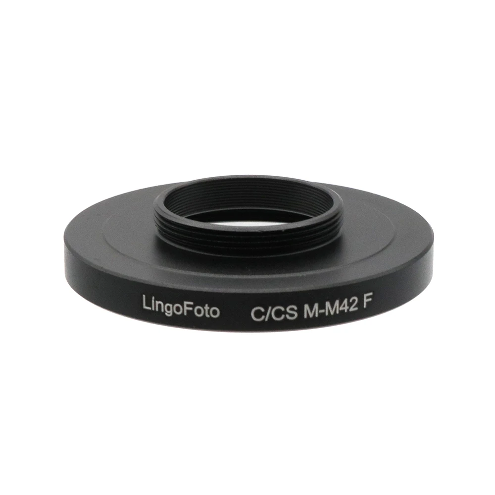 For T2 (M42 x 0.75) mount Lens to C mount / CS mount camera M42-C/CS Macro Lens Adapter Ring for Telescope