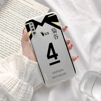 haikyuu unifom phone case transparent for xiaomi redmi k30 10t 10x 9 9a 8 8a 7 7a 6 k40 t s pro 5g