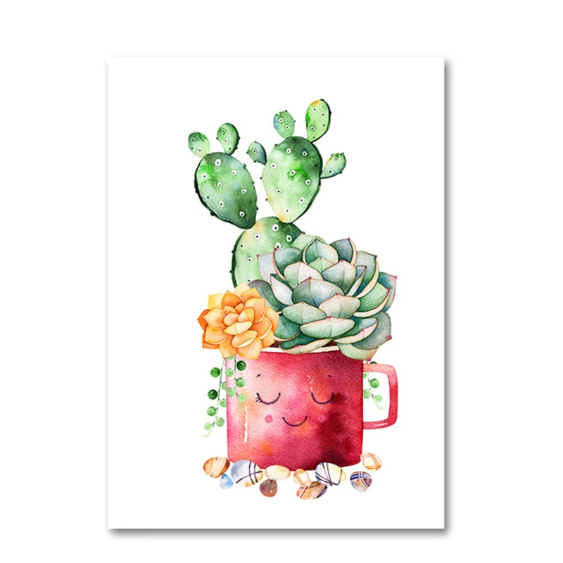 5D DIY Diamond Painting Full Square Round Embroidery Cactus Picture Mosaic Cross Stitch Home Decoration Gift | Дом и сад