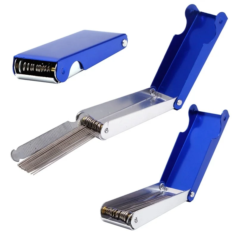 gitarre reparatur werkzeuge box metall lange welle dateien elektrische gitarre bass sattel mit mutter polnischen werkzeuge datei sahstangenslot einr