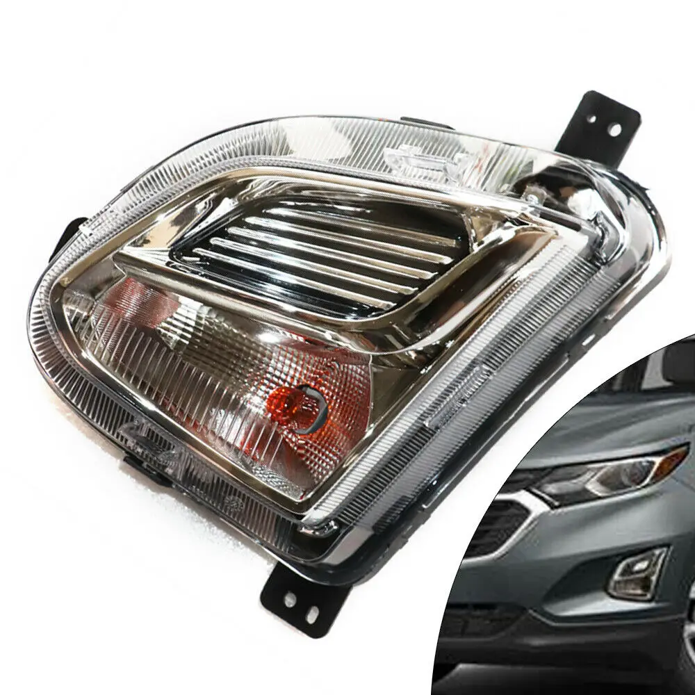 

Front Bumper Fog Light Driver Left Side Daytime Running Lamp Fit for Chevrolet Equinox 2018 2019 2020