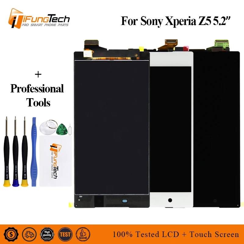Оригинальный ЖК дисплей для Sony Xperia Z5 E6603 E6633 E6653 E6683 сенсорный экран дигитайзер в