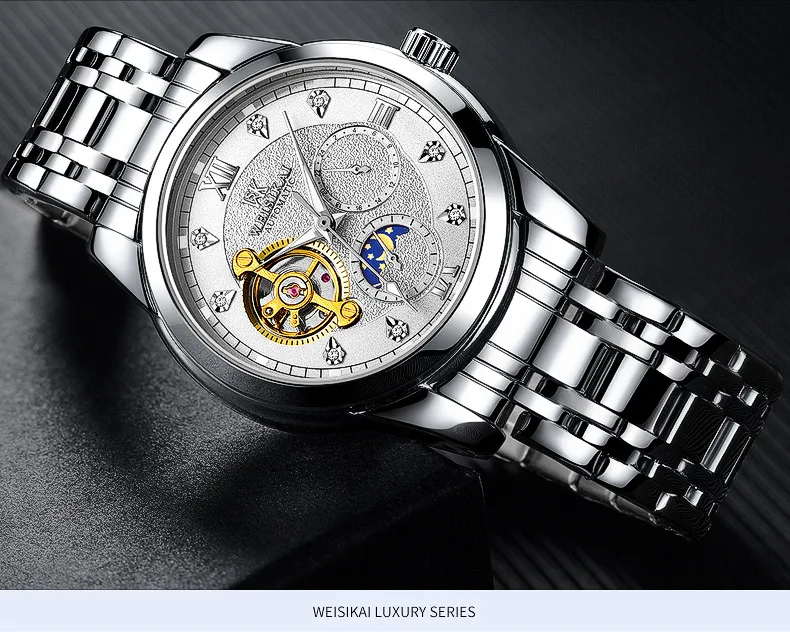 

R169 Mechanical Watches Fashion Luxury Men's Automatic Watch Clock Male Business Waterproof relogio Wristwatch The new