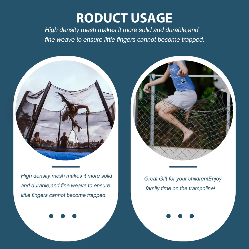

1Pc Trampoline Protective Net Trampoline Fence Net Jumping Bed Anti-fall Net