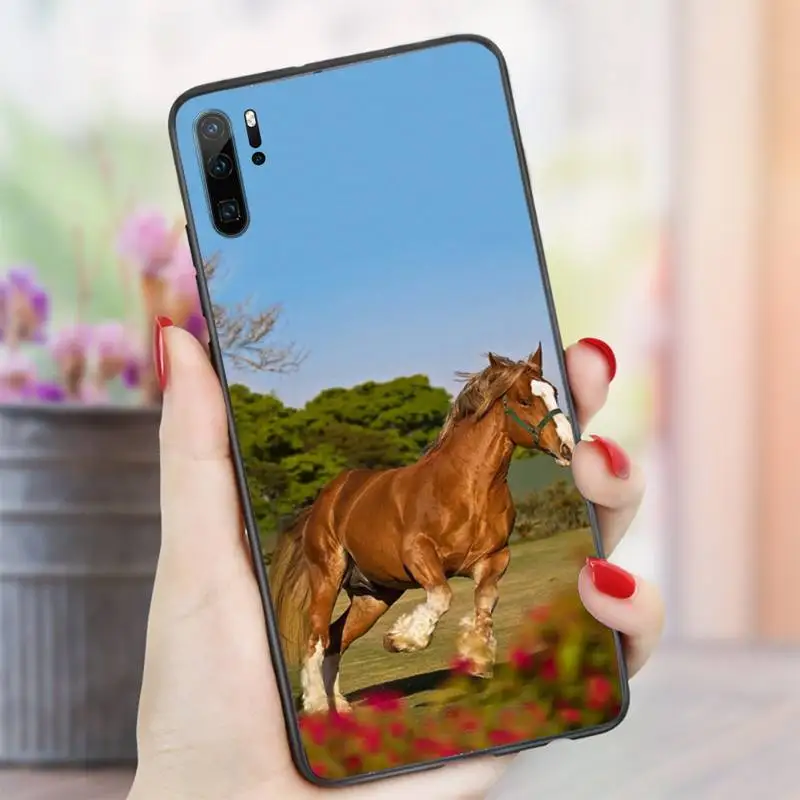 

Running Horse Horses art pattern Phone Case For Huawei honor Mate P 10 20 30 40 i 9 8 pro x Lite smart 2019 nova 5t