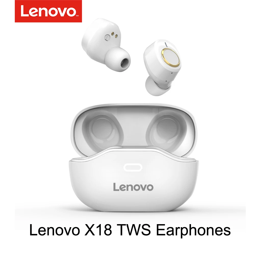 Lenovo X18 TWS Наушники Беспроводные Bluetooth 5 0 супер легкие наушники с длинной батареей