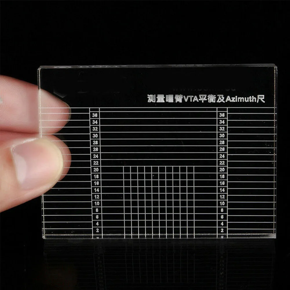 Turntable VTA Azimuth Ruler Phono Tonearm Accessories Vinyl Player Balance Parts Acrylic Lp Measuring Clear | Электроника