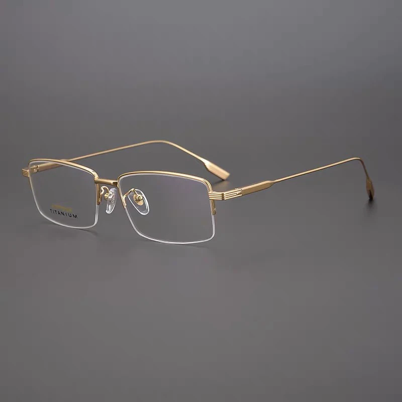 

2021 High Quality New Pure Titanium Business Men Optical Eyeglasses Square Myopia Reading Eyewear Frame Prescription Glasses