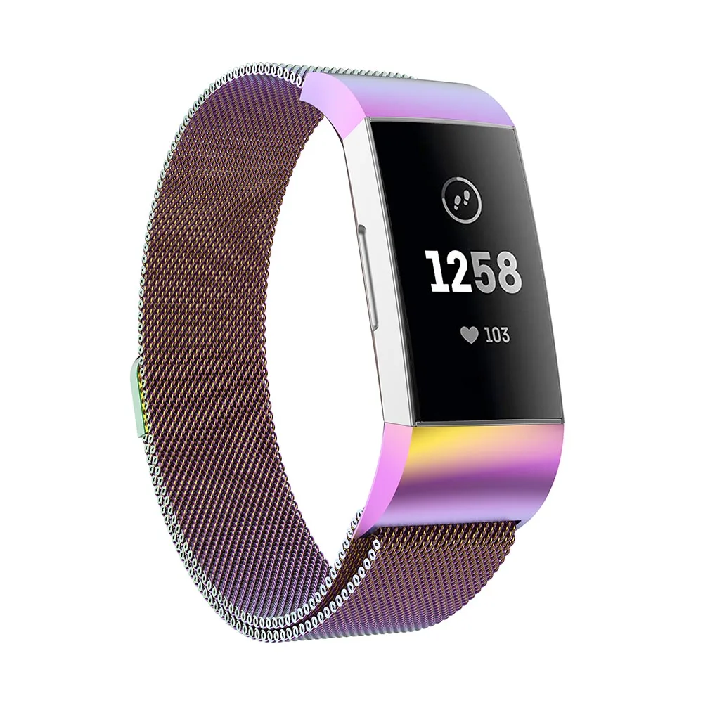 Ремешок для Fitbit Charge 4 Миланский ремешок модные часы женский браслет классический