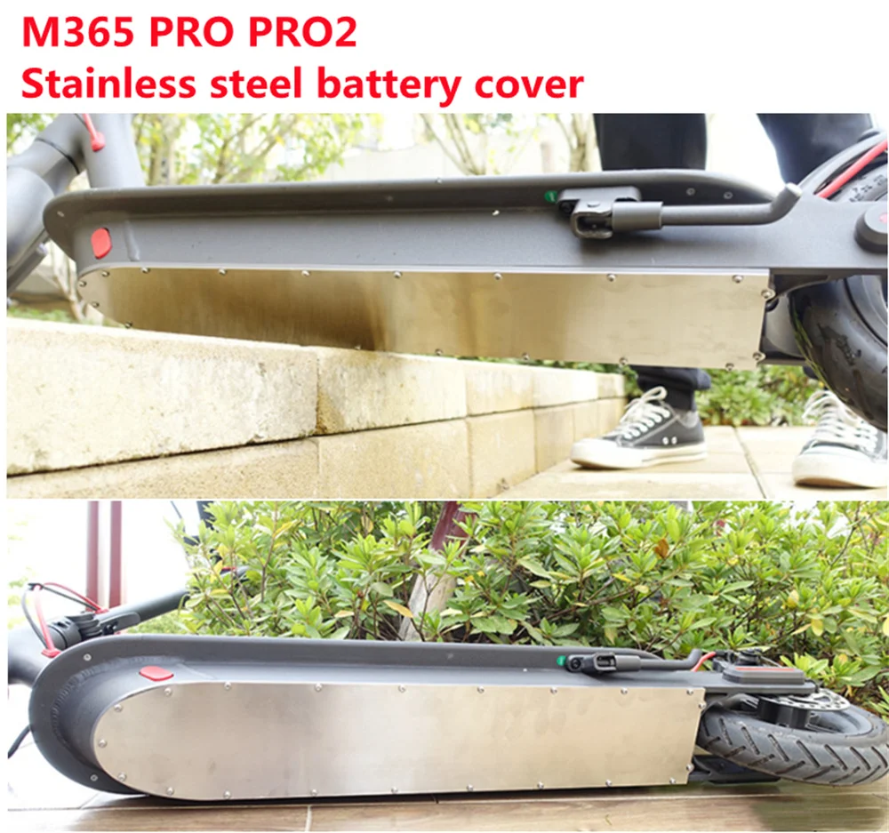 

Запчасти для электроскутера Xiaomi Mijia M365 и Pro, Нижняя батарея, корпус из нержавеющей стали, оригинальная крышка, винтовые аксессуары