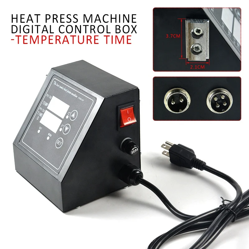 110V/220v Heat Press Machine Digital Control Box-Temperature Time Embossing Tool Embossers 2022 New US/UK/EU/AU Plug | Дом и сад