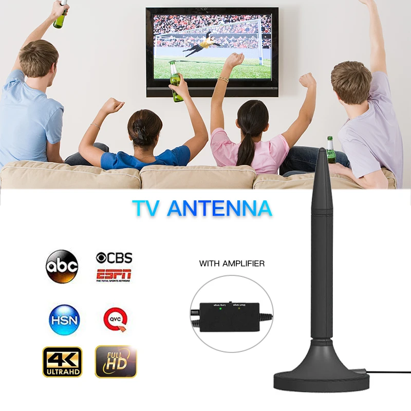 2000 миля 35db комнатная цифровая антенна с усилителем DVB-T2 DVB-t лиса спутниковая для