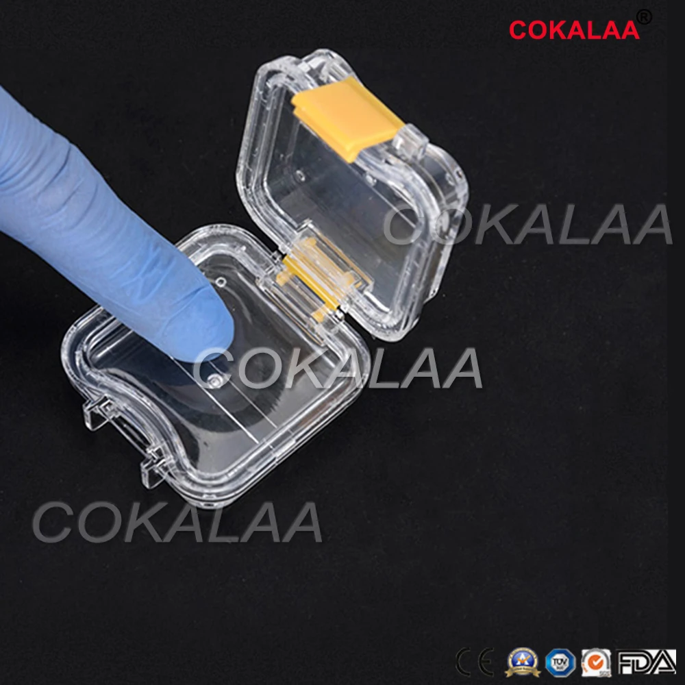 

5 Pieces/ lot Dental Lab Material Big Dental Tooth Box with Film Dental Supply Dental False Teeth Storage