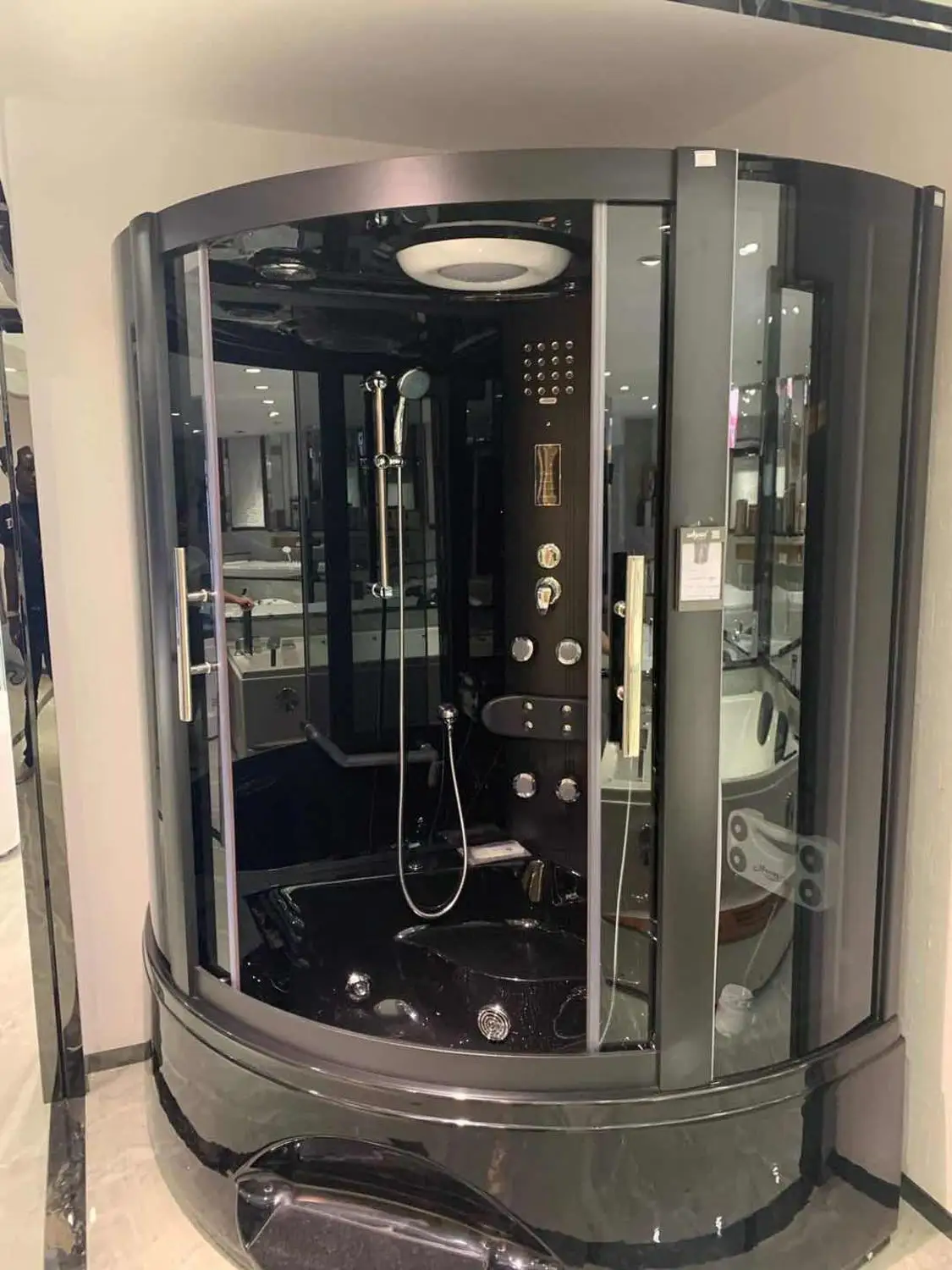 1350X1350X2200mm Ванная комната настенный угловой шкаф Паровая душевая кабина