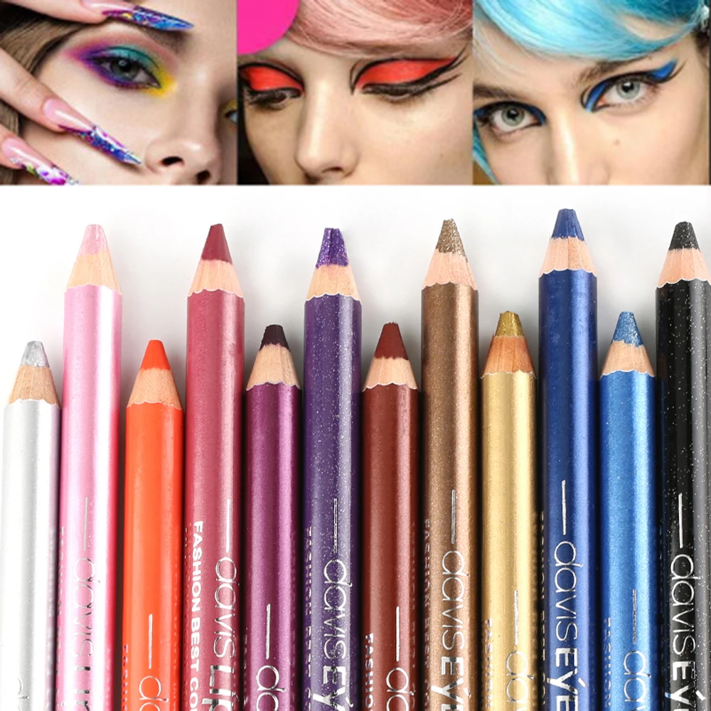 1 шт. карандаш для подводки глаз Водостойкий теней косметический блеск тени век