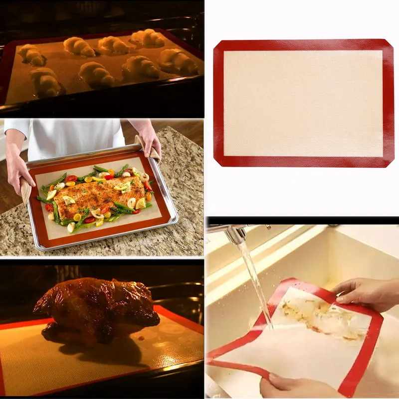 

1PC Cooking Silicone Mat Non-Stick Silicone Baking Pad for Cake Cookie Macaron Oil Proof Baking Liner Pastry Mat Bakeware