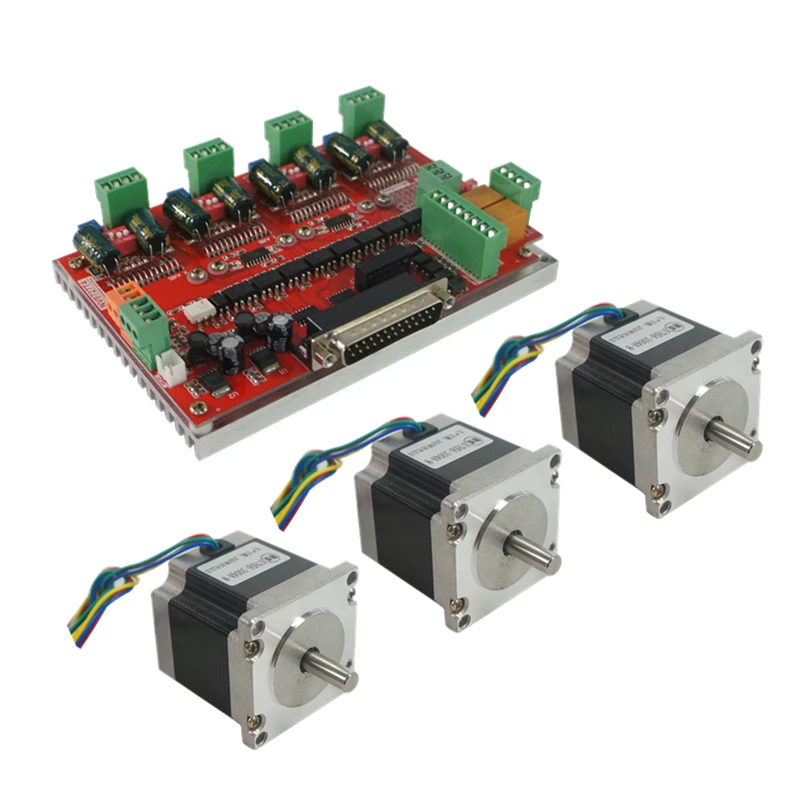 Шаговый двигатель с ЧПУ Nema23 Mach3 плата управления движением + драйвера шагового