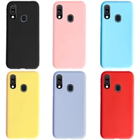 candy color silicone case for samsung galaxy a10 a20 a20e a30 a40 a50 a60 a70 2019 case for coque samsung s10 plus s10e cover soft tpu phone case
