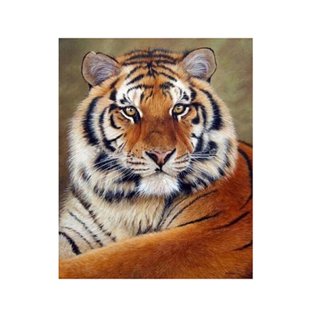 

DIY 5D Diamond Mosaic Tiger Handmade Diamond Painting Cross Stitch Kits Diamond Embroidery Patterns Rhinestones Arts