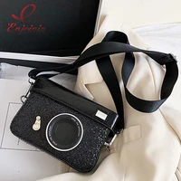 vintage camera box style crossbody bag for women casual purses and handbags female shoulde bag pu leather pouch designer bags