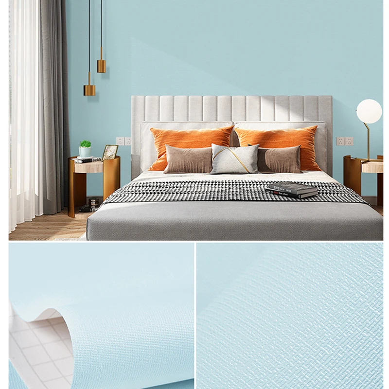 Однотонные обои для маленьких девочек и мальчиков Детские комнатные мебельные