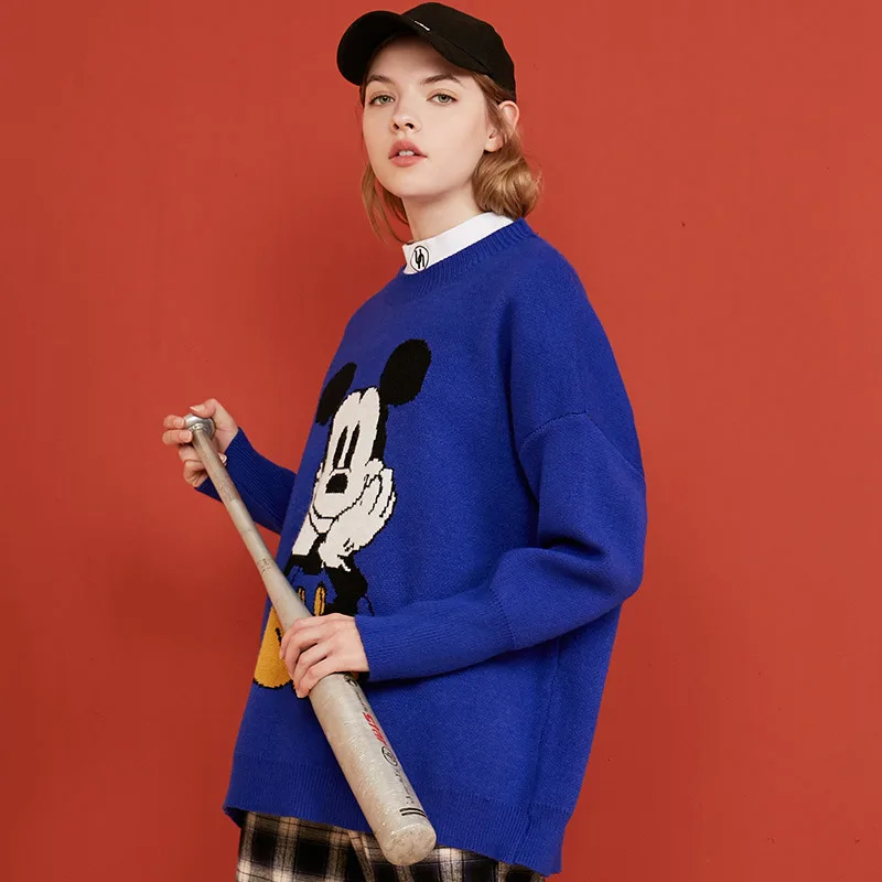 UNIFREE2019 Новинка зимы женский с круглым вырезом Микки-Маусом Мышь со свободным