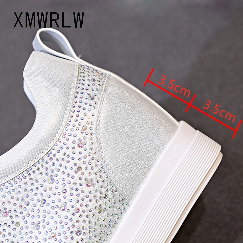 XMWRLW 2021 модные массивные кроссовки для женщин Осенняя обувь скрытый каблук