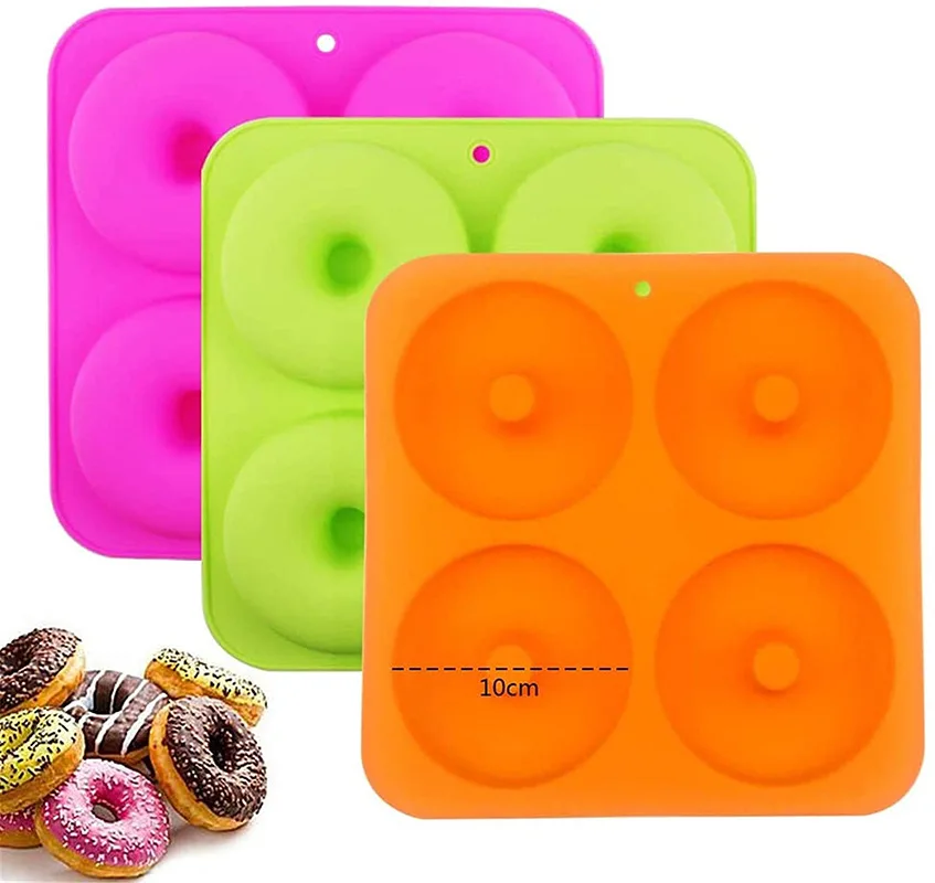 

Silicone Donut Mold Baking Pan Non-Stick Baking Pastry Chocolate Cake Dessert DIY Decoration Tools Bagels Muffins Donuts Maker