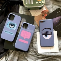 hot ferragnies eyes chiara phone case for iphone 7 8 plus x xs max xr 11 12 mini pro max se 2020 soft candy color cover
