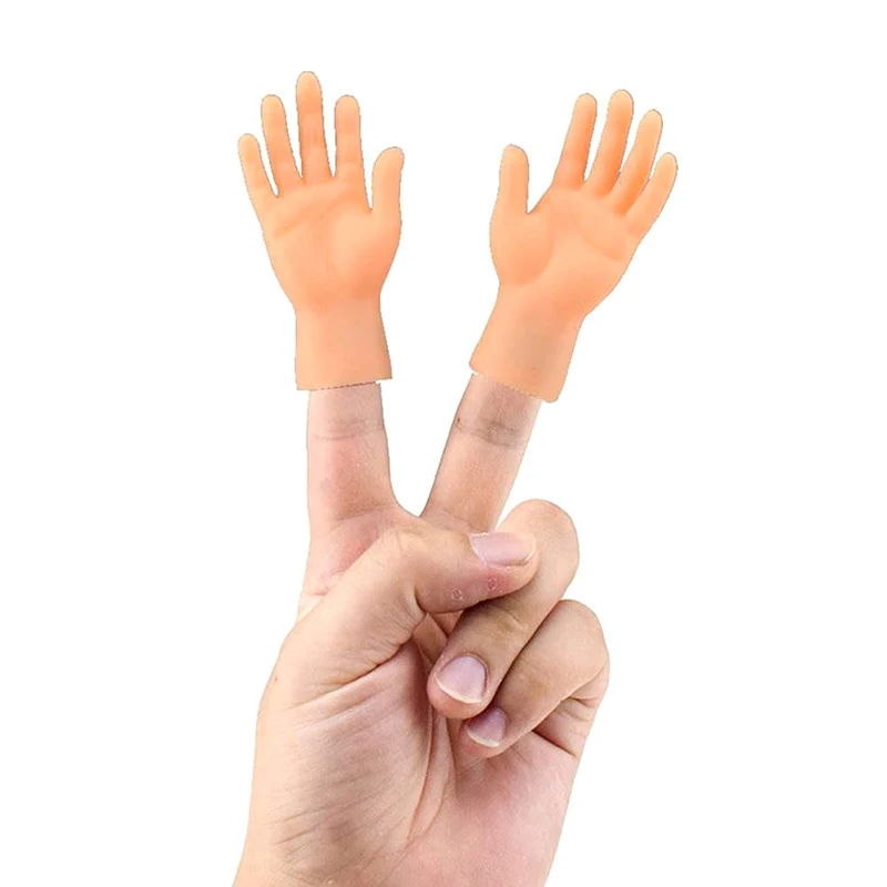 

2pcs Funny Five Fingers Open Palms Finger Toys Fluorescent Small Hand Model