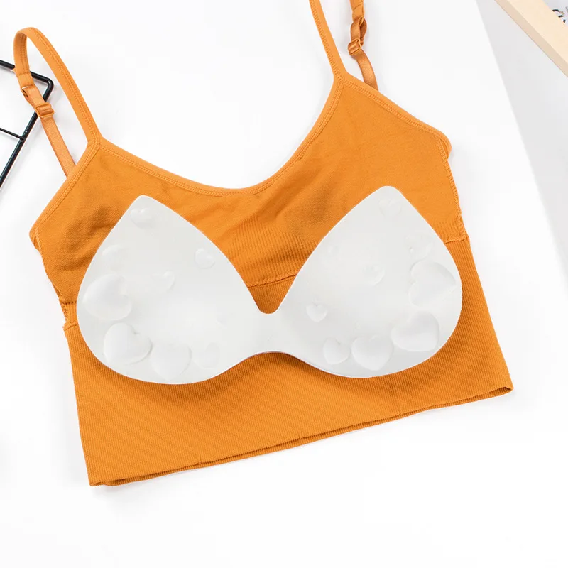 

Women's beautiful back with underwear big U vest, comfortable bottom no underwire sports bra, padded tank top corset tank top