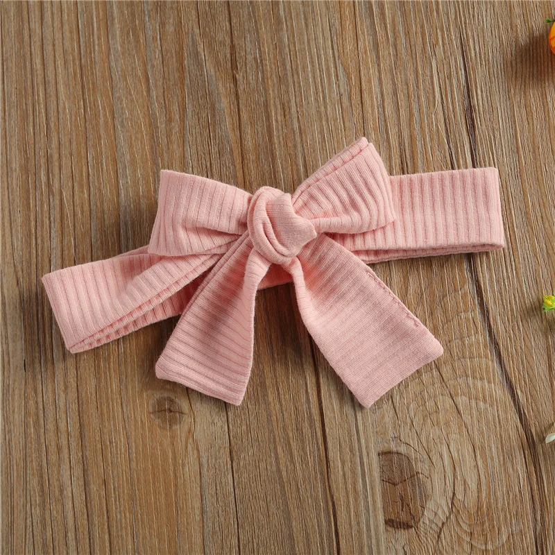 

Newborn Baby Girls 2-piece Outfit Set Fly Sleeve Solid Color Romper+Headband Set for Kids Girls