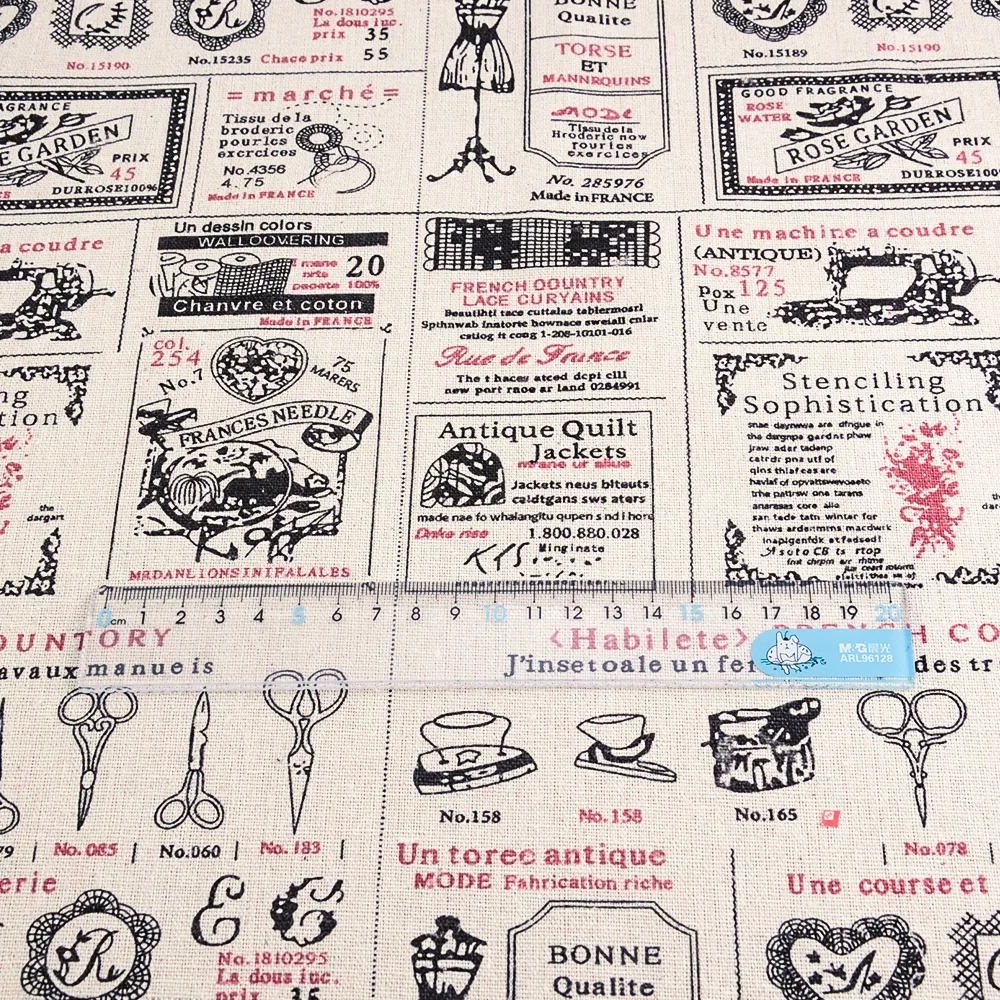 Вышивание Материал tissu мультфильм рисунок скатерти Подушка сумка Шторы teramila