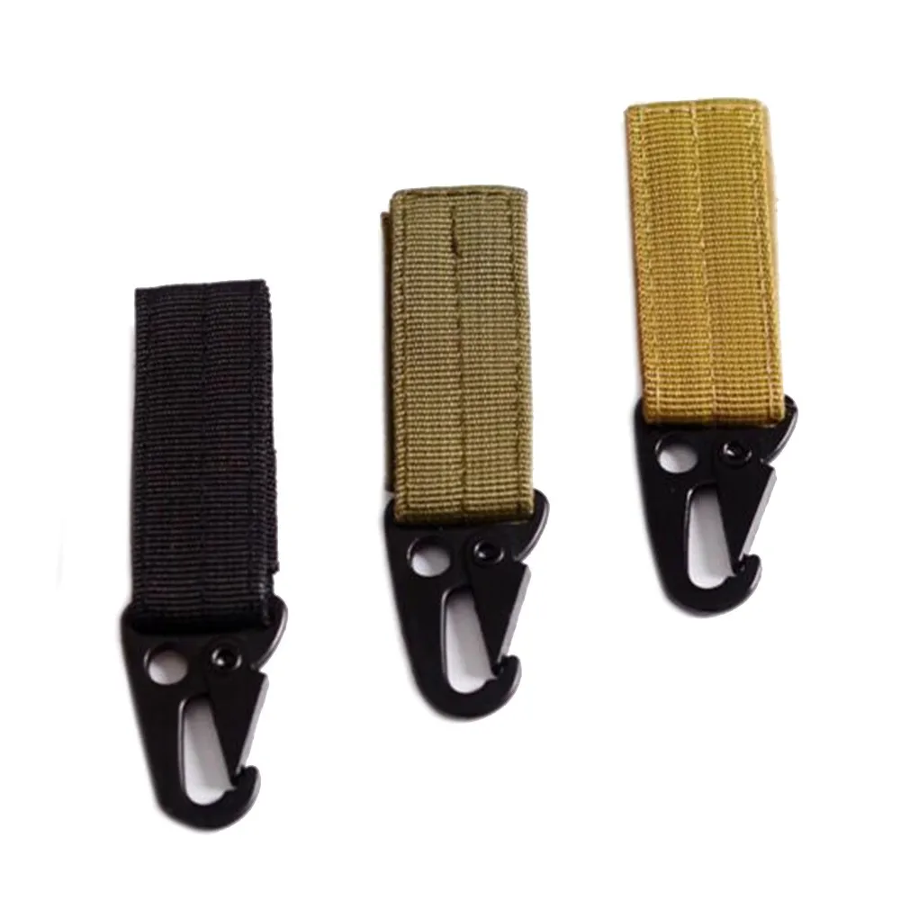 

5pcs Carabiner Hook Molle Hanging Belt Key Hooks Webbing Buckle Strap Eagle Beak Carabiner Clip Strap Clasp Camping Hiking Parts