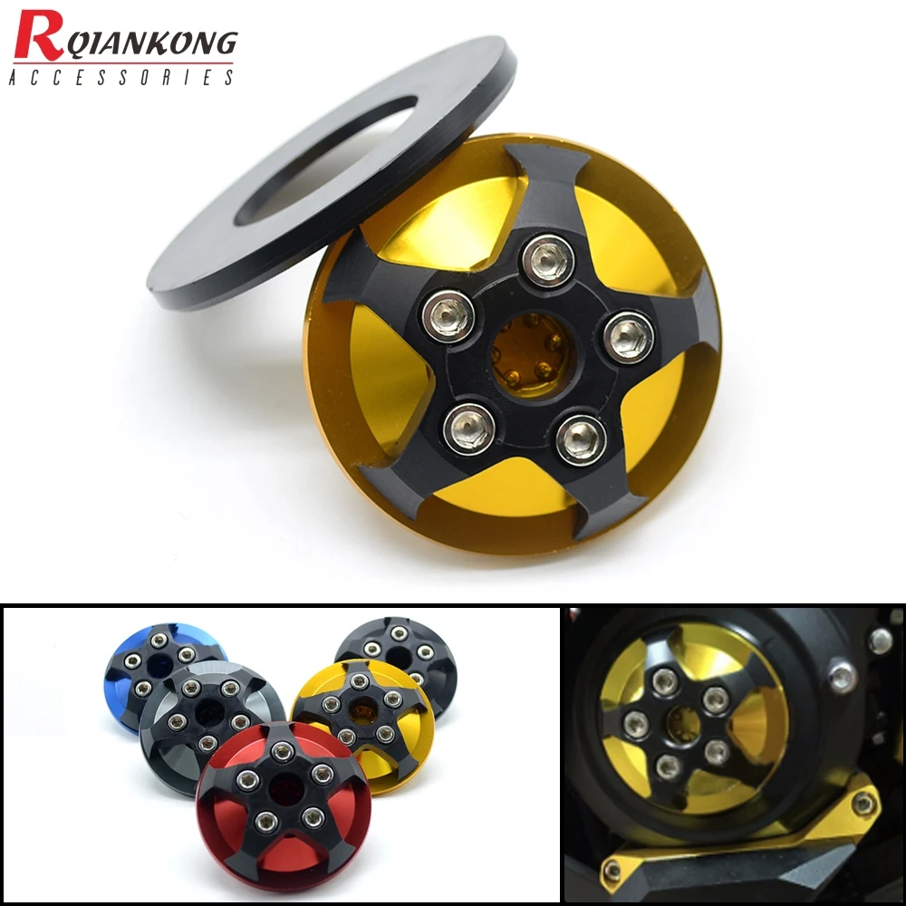 YZF R3 мотоцикл алюминиевый левый двигатель защитная заглушка крышка защита