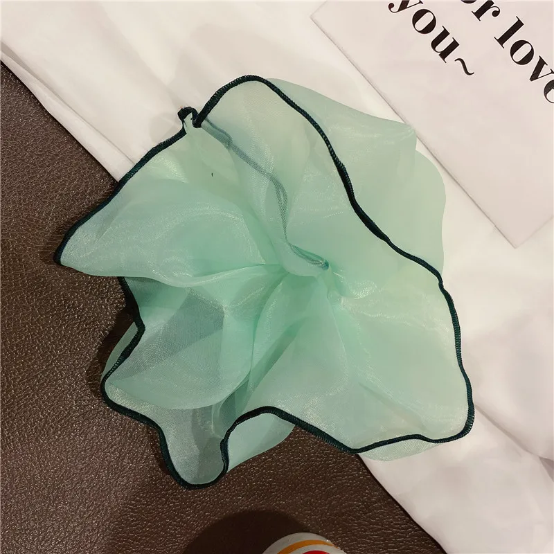

Oversized Scrunchies Rubber Hair Ties Elastic Hair Bands Girs Ponytail Holder Contrasting Color Scrunchie Women Hair Accessories