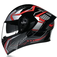 motorcycle helmet men flip up casco moto racing modular dual lens motocross moto helmet full face helmets capacete casque dot