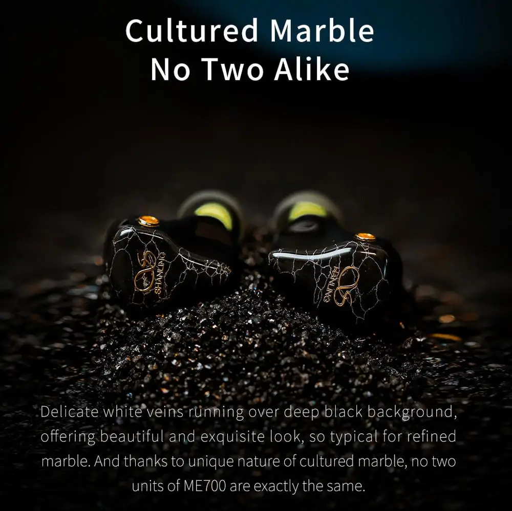 

SHANLING ME700 in-ear five-unit Hybrid technology earphones Hi-Res 2.5mm balanced wire+3.5mm/4.4mm adapter cable MMCX pin