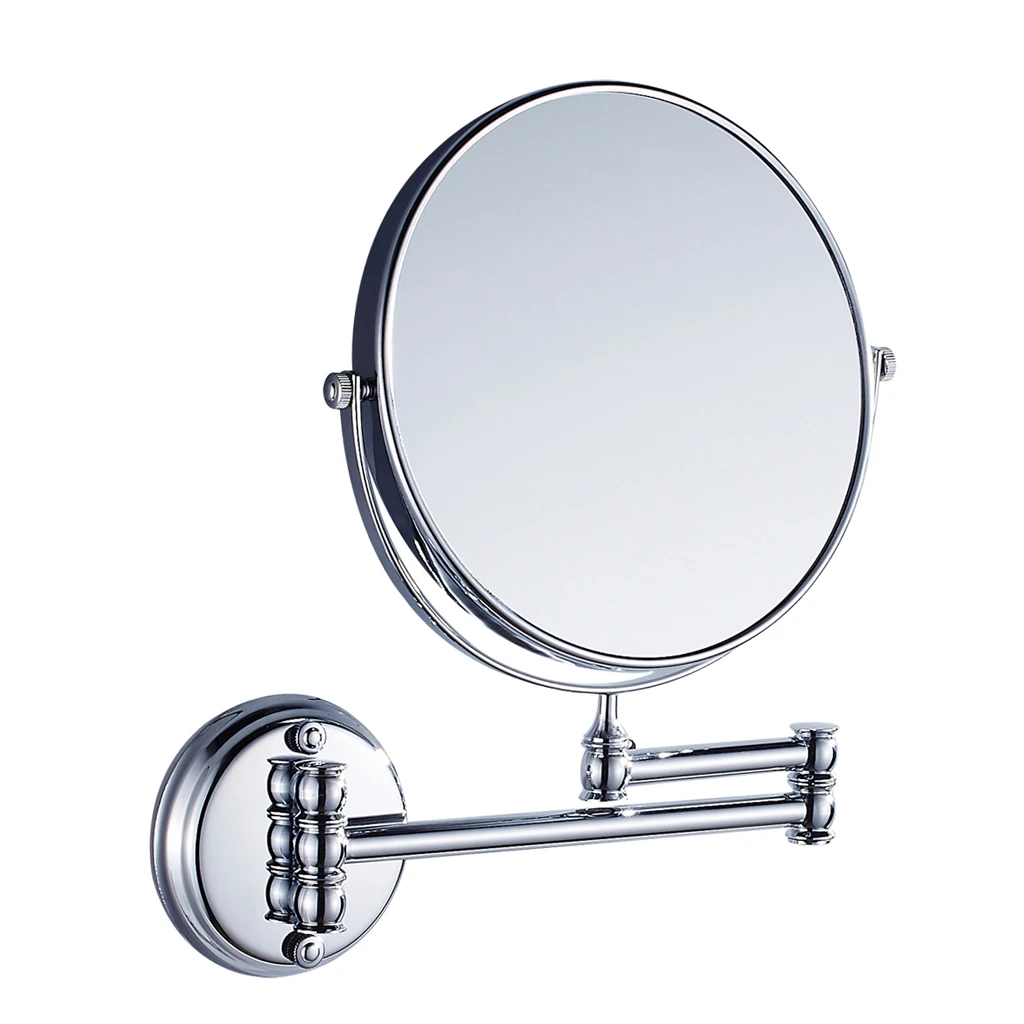 

Bath Mirror Cosmetic Mirror Bathroom Wall Mounted Magnifying European Dual Side Arm Extend 2-Face Adjustable Makeup Mirror