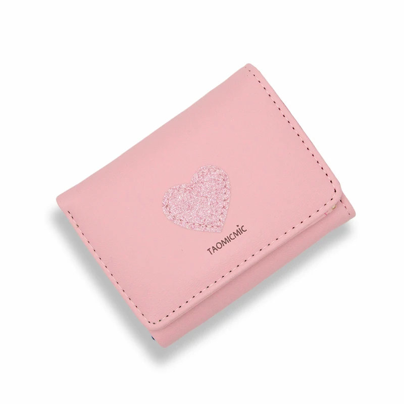 short-pink Модные женские кошельки, простые кошельки на молнии, клатч, женский кошелек, лучший кошелек для телефона, Женский чехол, карман для телефона, Carteira Femme - Цвет: short-pink