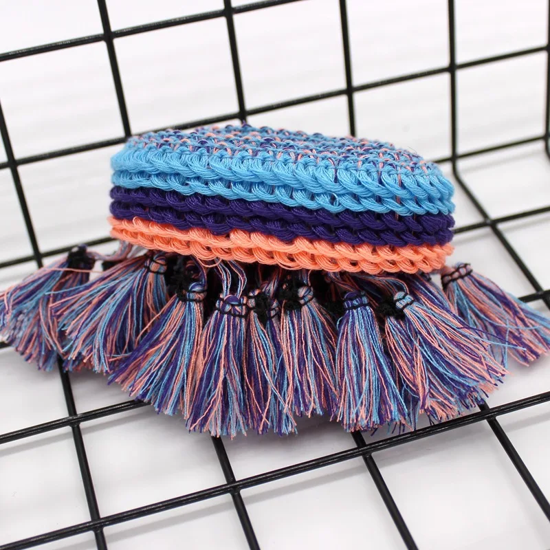 5 ярдов/партия этнические хлопковые занавески с помпоном | Дом и сад