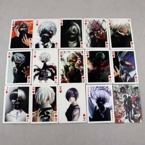 Покерные карты/Игральные карты красочная печать Kaneki Ken из аниме Токийский Гуль