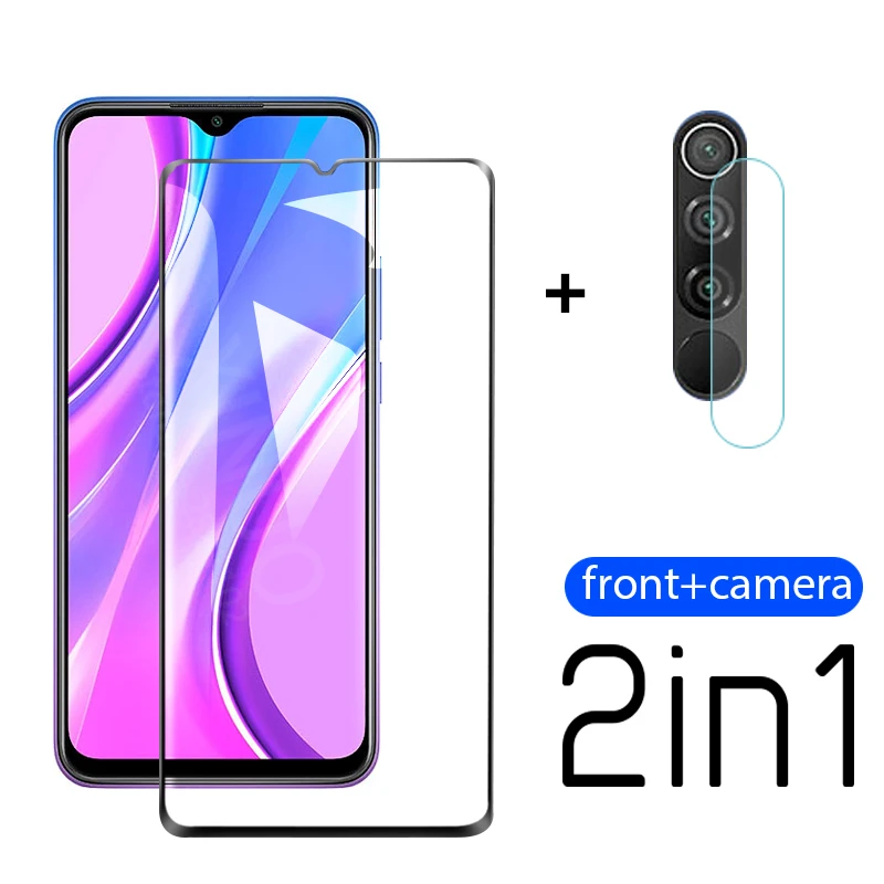 Закаленное стекло 2 в 1 для xiaomi redmi 9 защита экрана камеры очки Note 9S redme Not защитная