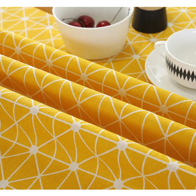 

Nordic Round Tablecloth Colored Stripe Christmas Tree Pattern Cover Washable Table Cloth for Tea Table