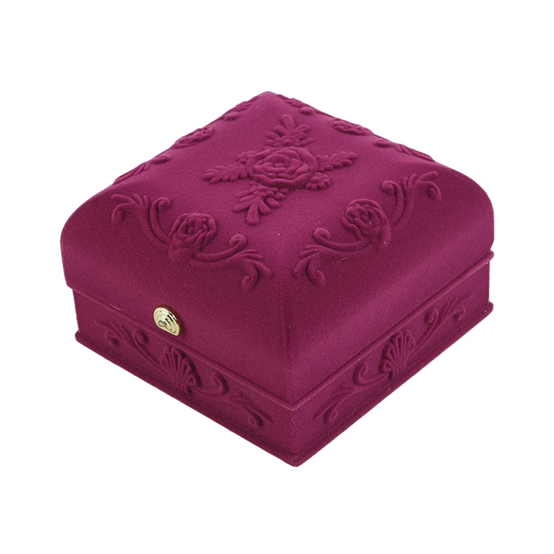 Бархатное ожерелье с принтом роз кольцо коробка для ювелирных изделий браслет