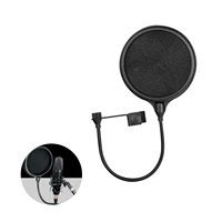 double layer studio microphone flexible wind screen sound filter for broadcast karaoke for youtube podcast recording accessories