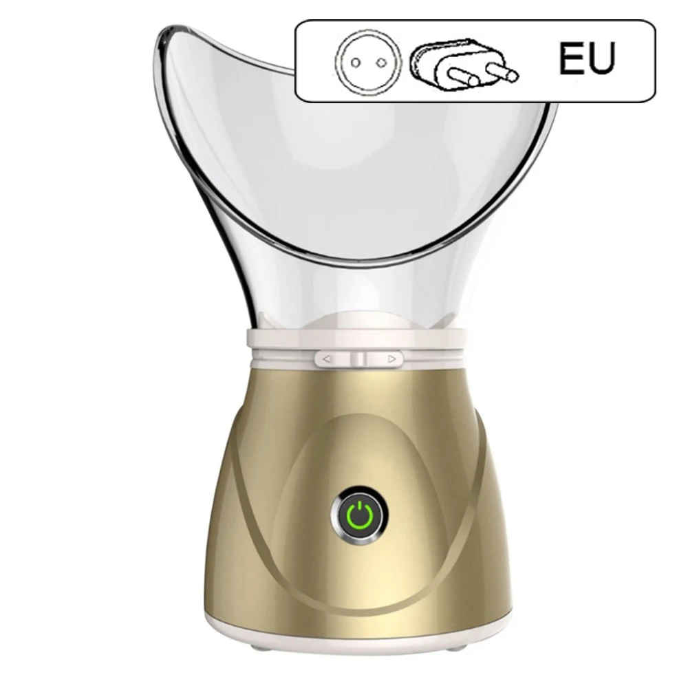 EU Plug Увлажнение парохода, паровой распылитель, увлажнитель для лица, глубокое очищение, инструмент для красоты, Термальный распылитель, инструменты для ухода за кожей - Цвет: EU Plug