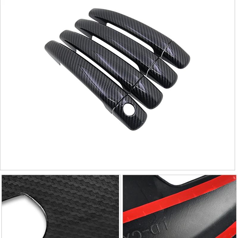 Car Door Handle Cover Fiber Protection Carbon for Citroen DS3 2009 2010 2011 2012 2013 2014 2019 Exterior Shell Automative-Goods |