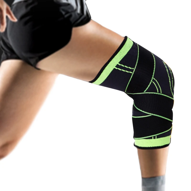 1 шт. эластичный наколенник под давлением защита для колена баскетбол фитнес