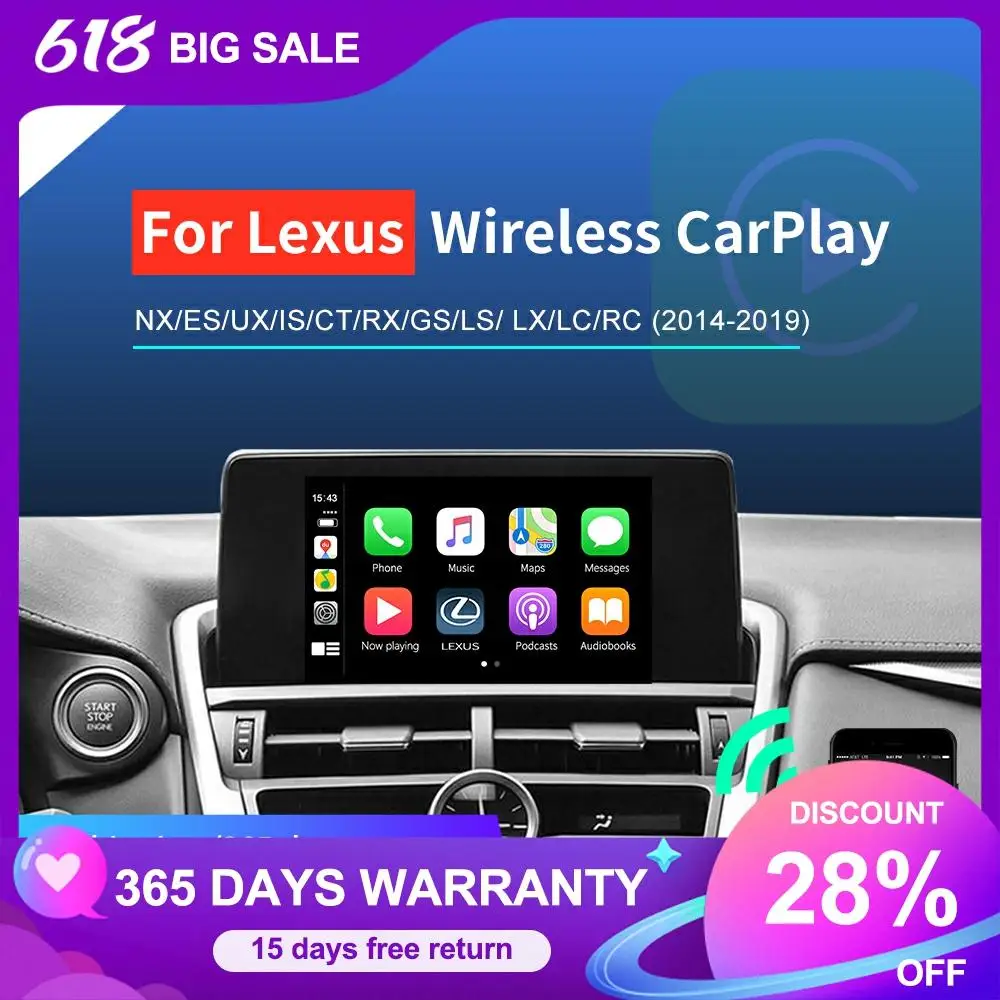 Carlinkit беспроводной Apple CarPlay IOS для Lexus NX ES US iS CT RX GS LS LX LC RC 2014 2019 мультимедиа и Android